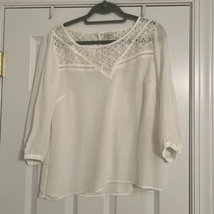 Lauren Conrad white blouse